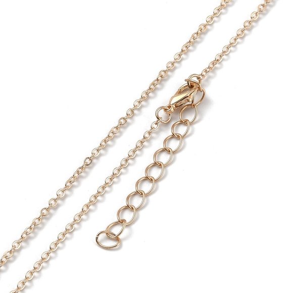 Gold and Black Crystals Scorpio constellation pendant necklace W extender chain - Picture 4 of 4